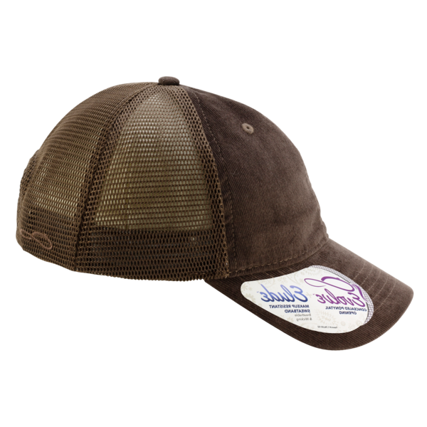 Infinity Her Women's Corduroy Cap, Chocolate / Tonal Fawn / Chocolate, Right Side view