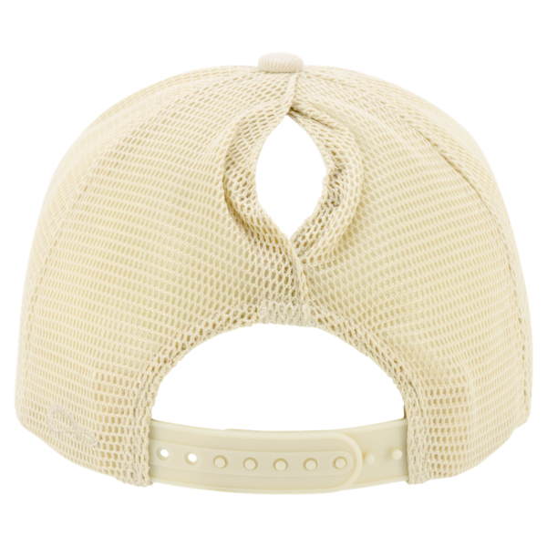 Infinity Her Women's Corduroy Cap, Vanilla / Tonal Longhorn / Vanilla, Back view