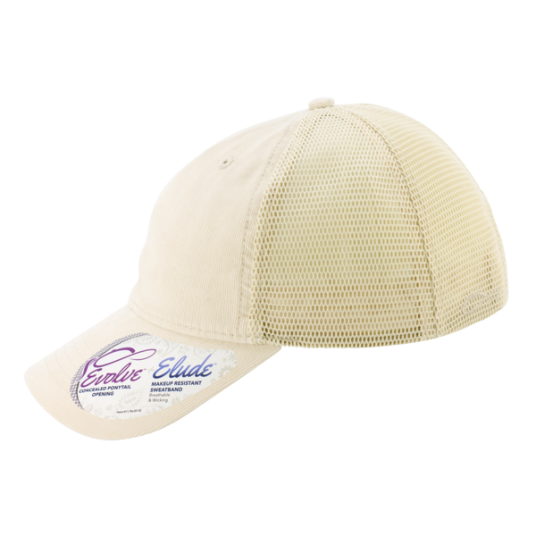 Infinity Her Women's Corduroy Cap, Vanilla / Tonal Longhorn / Vanilla, Left Side view