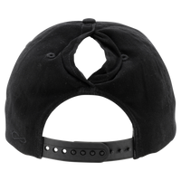 Infinity Her Women's Five-Panel Rope Cap, Black / Black Leopard, Back view