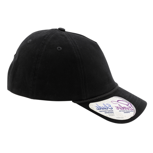 Infinity Her Women's Five-Panel Rope Cap, Black / Black Leopard, Right Side view