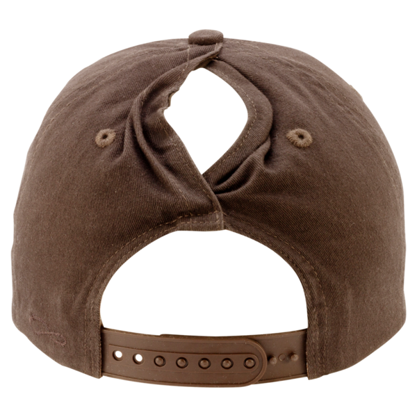 Infinity Her Women's Five-Panel Rope Cap, Chocolate / Fawn, Back view