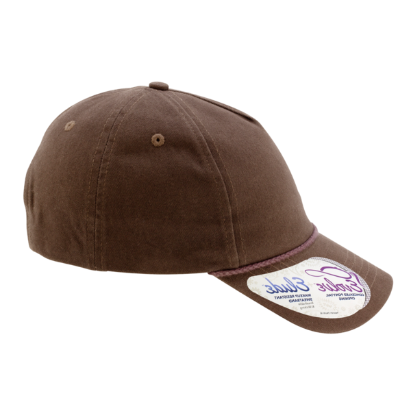 Infinity Her Women's Five-Panel Rope Cap, Chocolate / Fawn, Right Side view
