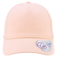 Infinity Her Women's Five-Panel Rope Cap, Pink Sorbet / Floral, Front view