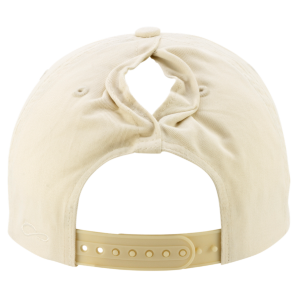 Infinity Her Women's Five-Panel Rope Cap, Vanilla / Longhorn, Back view