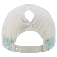 Infinity Her Women's Foam Trucker Cap, Ivory / Jade / White / Swirl, Back view