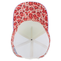 Infinity Her Women's Foam Trucker Cap, Ivory / Lavender / White / Smiley, Visor view
