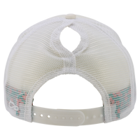 Infinity Her Women's Foam Trucker Cap, Ivory / Sherbert / White / Floral, Back view