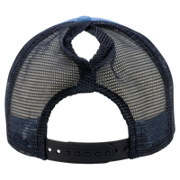 Infinity Her Women's Foam Trucker Cap, Light Blue / Navy / Navy / Graffiti, Back view