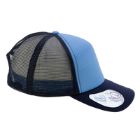 Infinity Her Women's Foam Trucker Cap, Light Blue / Navy / Navy / Graffiti, Right Side view