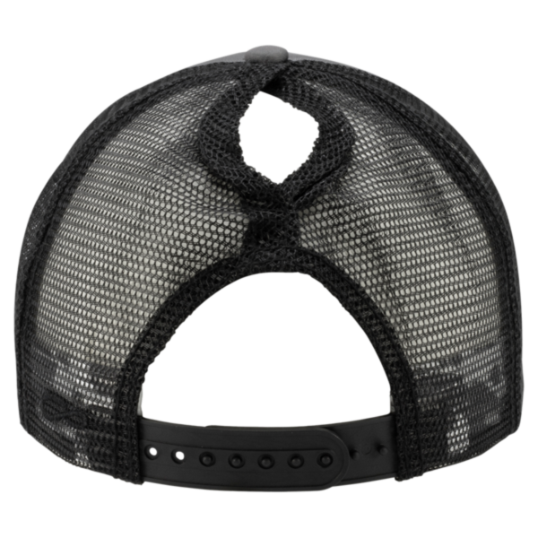 Infinity Her Women's Foam Trucker Cap, Slate / Black / Black / Cow, Back view