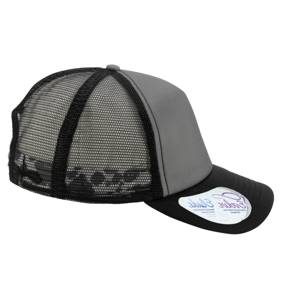 Infinity Her Women's Foam Trucker Cap, Slate / Black / Black / Cow, Right Side view