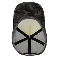 Infinity Her Women's Foam Trucker Cap, White / Black / Camo / Camo, Visor view
