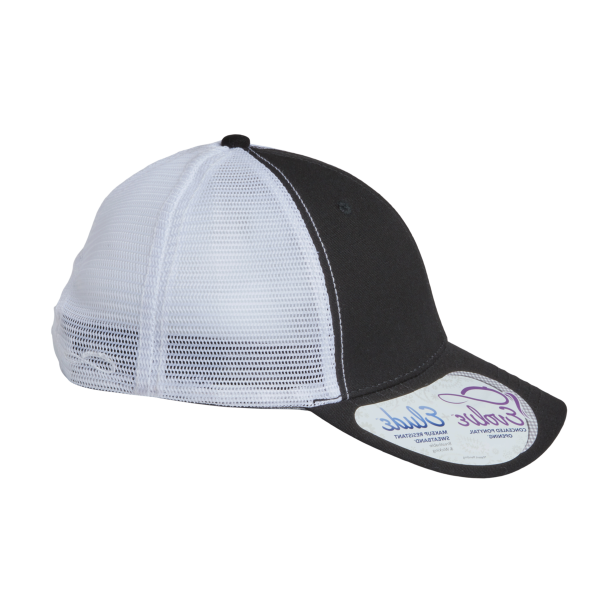 Infinity Her Women's Modern Trucker Cap, Black / White, Right Side view