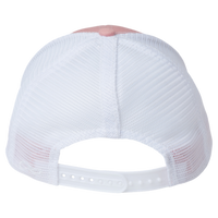 Infinity Her Women's Modern Trucker Cap, Dusty Rose / White, Back view