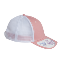 Infinity Her Women's Modern Trucker Cap, Dusty Rose / White, Right Side view