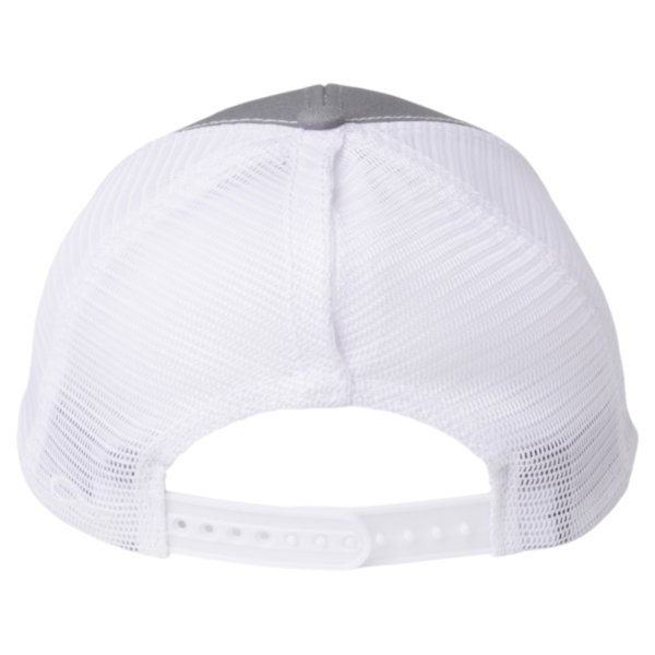 Infinity Her Women's Modern Trucker Cap, Grey / White, Back view