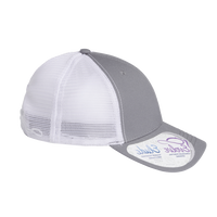 Infinity Her Women's Modern Trucker Cap, Grey / White, Right Side view