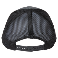 Infinity Her Women's Modern Trucker Cap, Heather Grey / Black, Back view