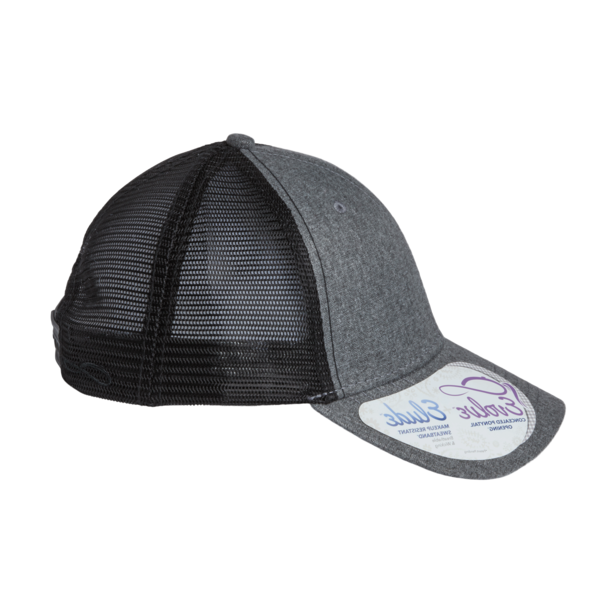 Infinity Her Women's Modern Trucker Cap, Heather Grey / Black, Right Side view