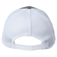 Infinity Her Women's Modern Trucker Cap, Heather Grey / White, Back view
