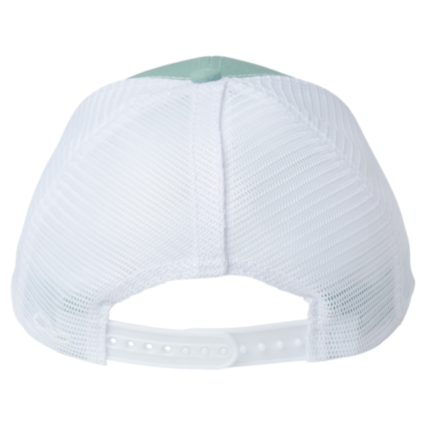 Infinity Her Women's Modern Trucker Cap, Seafoam / White, Back view
