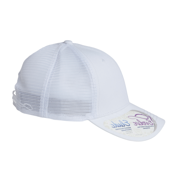 Infinity Her Women's Modern Trucker Cap, White / White, Right Side view