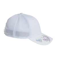 Infinity Her Women's Modern Trucker Cap, White / White, Right Side view
