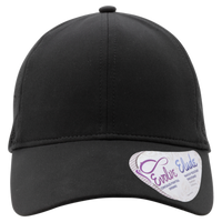 Infinity Her Women's Perforated Performance Cap, Black / Swirl, Front view