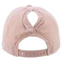 Infinity Her Women's Perforated Performance Cap, Dusty Pink / Floral, Back view