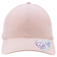 Infinity Her Women's Perforated Performance Cap, Dusty Pink / Floral, Front view