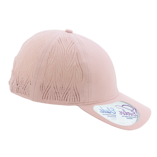 Infinity Her Women's Perforated Performance Cap, Dusty Pink / Floral, Right Side view