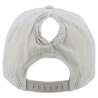 Infinity Her Women's Perforated Performance Cap, Light Grey / Snow Leopard, Back view