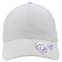Infinity Her Women's Perforated Performance Cap, Light Grey / Snow Leopard, Front view