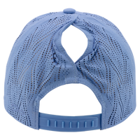 Infinity Her Women's Perforated Performance Cap, Periwinkle / Floral, Back view