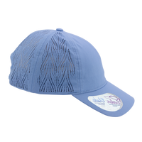 Infinity Her Women's Perforated Performance Cap, Periwinkle / Floral, Right Side view