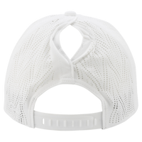 Infinity Her Women's Perforated Performance Cap, White / Floral, Back view