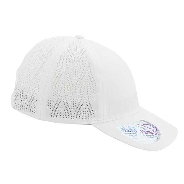 Infinity Her Women's Perforated Performance Cap, White / Floral, Right Side view