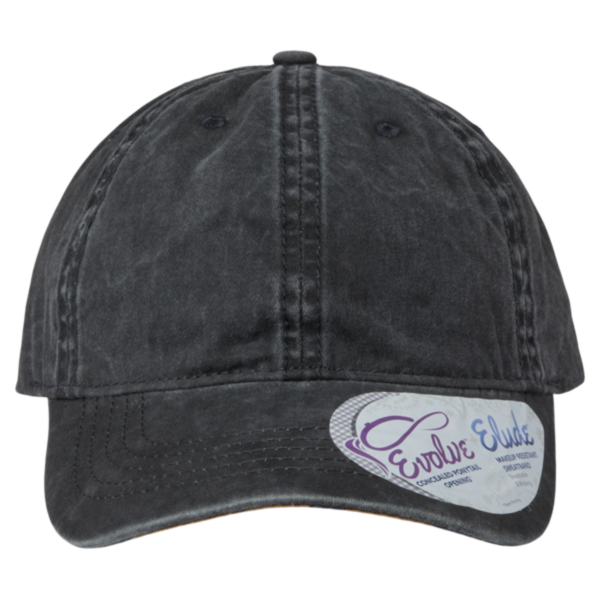 Infinity Her Women's Pigment-Dyed with Fashion Undervisor Cap, Black / Leopard, Front view
