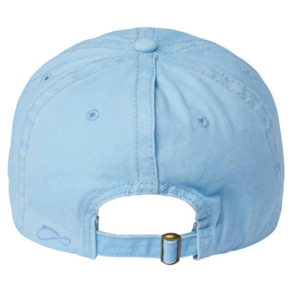 Infinity Her Women's Pigment-Dyed with Fashion Undervisor Cap, Cashmere Blue / Floral, Back view