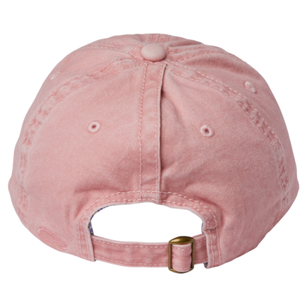 Infinity Her Women's Pigment-Dyed with Fashion Undervisor Cap, Dusty Pink / Floral, Back view