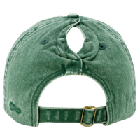 Infinity Her Women's Pigment-Dyed with Fashion Undervisor Cap, Jade / Daisy, Back view