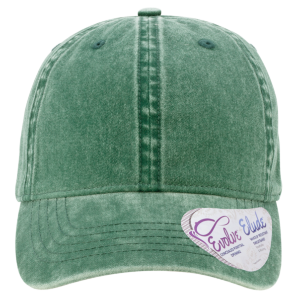 Infinity Her Women's Pigment-Dyed with Fashion Undervisor Cap, Jade / Daisy, Front view