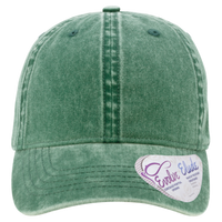 Infinity Her Women's Pigment-Dyed with Fashion Undervisor Cap, Jade / Daisy, Front view