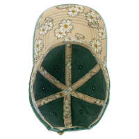 Infinity Her Women's Pigment-Dyed with Fashion Undervisor Cap, Jade / Daisy, Visor view