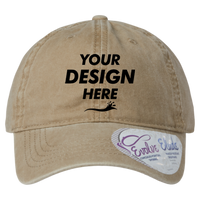 Infinity Her Women's Pigment-Dyed with Fashion Undervisor Cap, Khaki / Camo, Front view, Mockup
