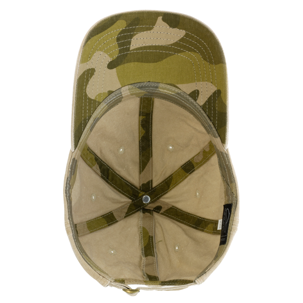 Infinity Her Women's Pigment-Dyed with Fashion Undervisor Cap, Khaki / Camo, Visor view