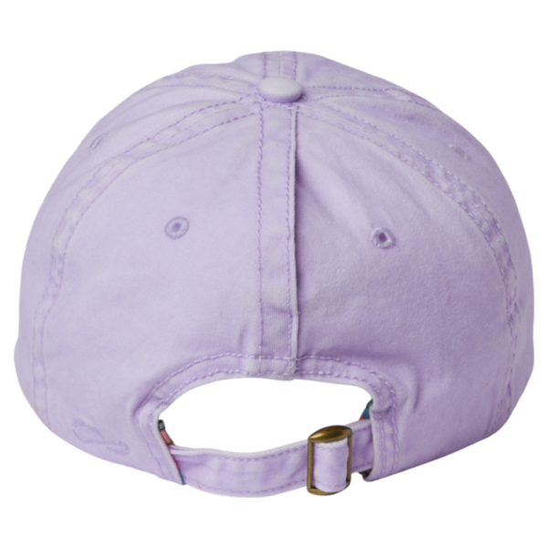 Infinity Her Women's Pigment-Dyed with Fashion Undervisor Cap, Lavender / Stripes, Back view