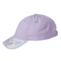 Infinity Her Women's Pigment-Dyed with Fashion Undervisor Cap, Lavender / Stripes, Left Side view