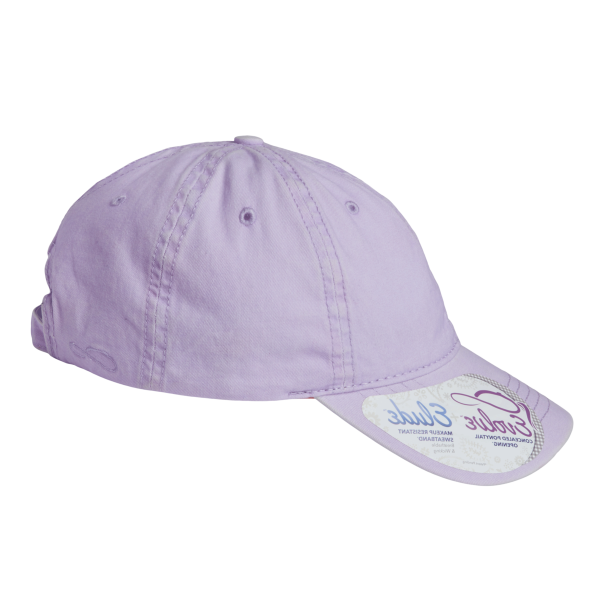 Infinity Her Women's Pigment-Dyed with Fashion Undervisor Cap, Lavender / Stripes, Right Side view